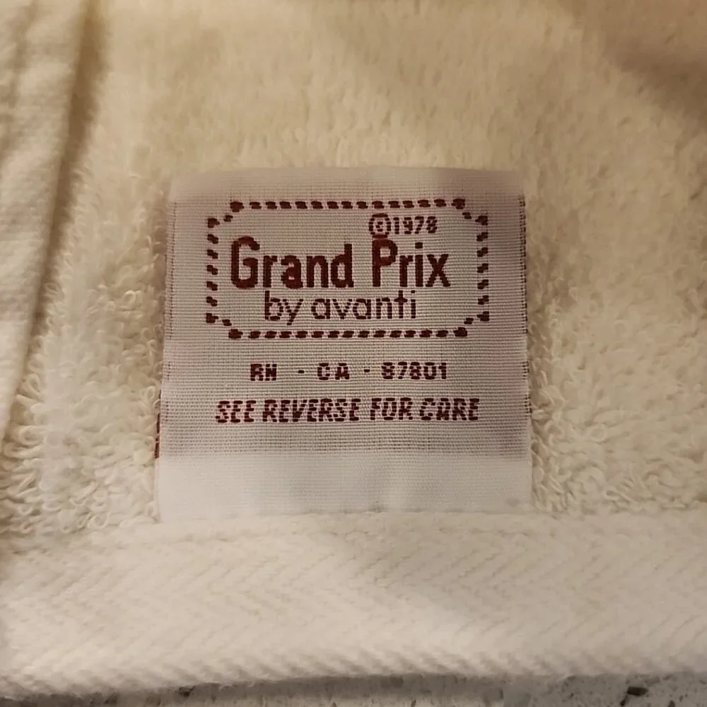 Vintage 1978 Avanti Snowman Christmas Bath Towels Set Of 2 White 40x20
